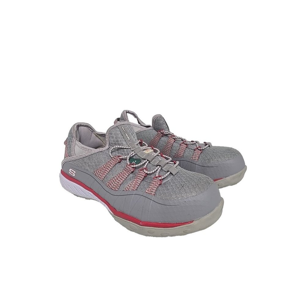 Skechers Women's Aluminum Toe SP Slip Resistant Work Shoes 99996596 Grey 11M